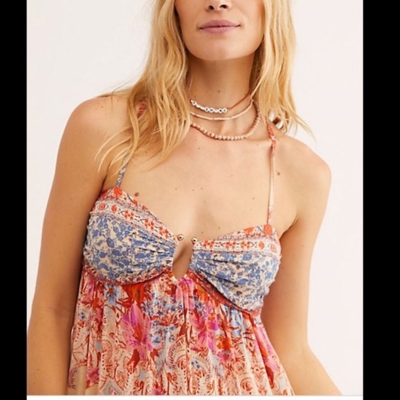 NWT Free People "Give A Little" Boho Maxi Dress - Picture 2 of 9